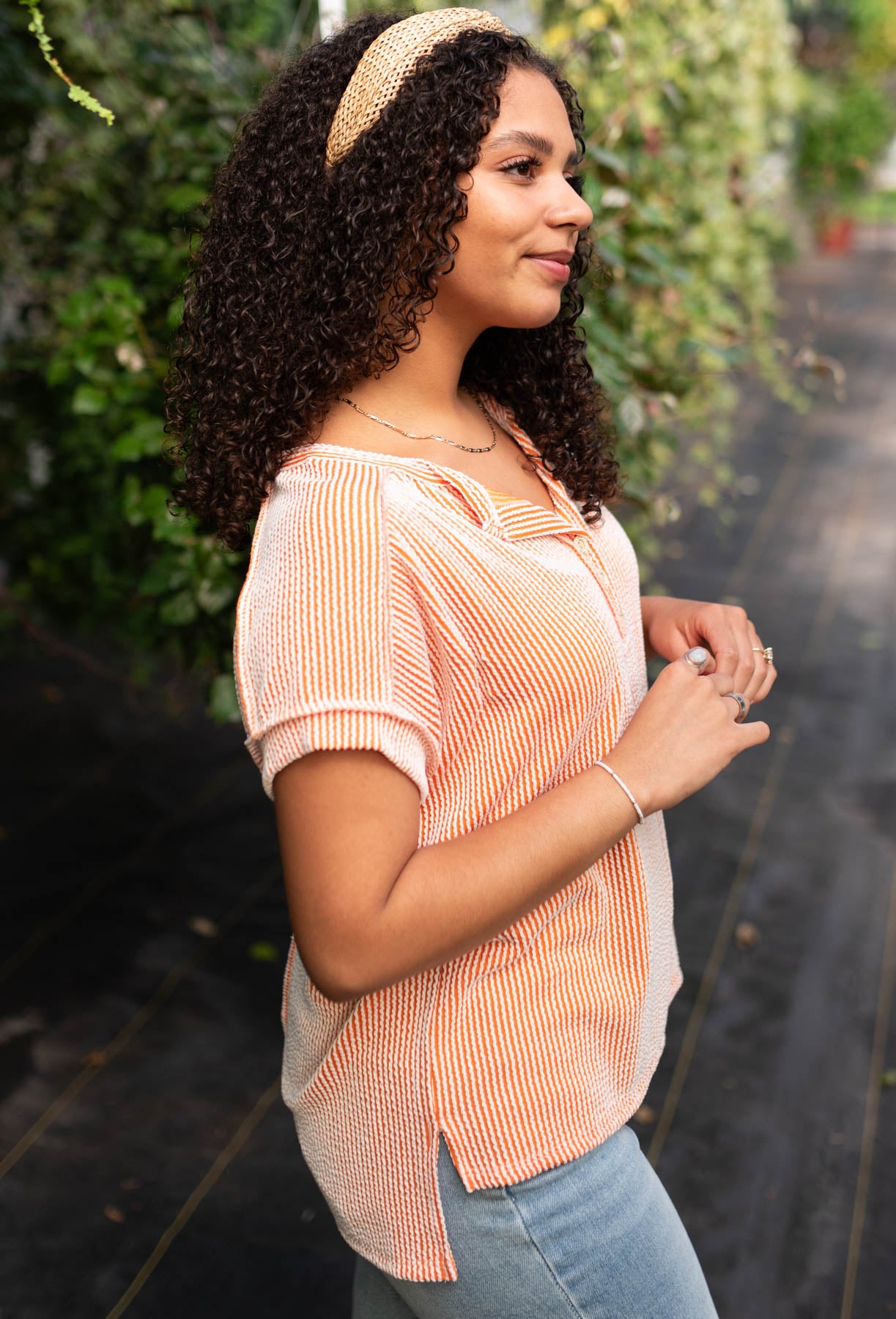 Cora Sunkist Ribbed Top
