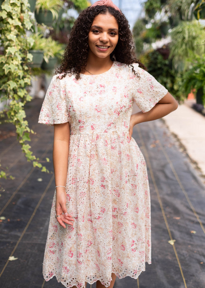 Small rose floral dress