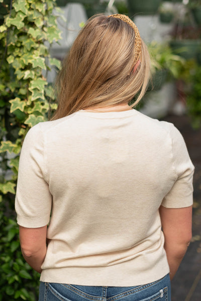 Back view of the oatmeal top