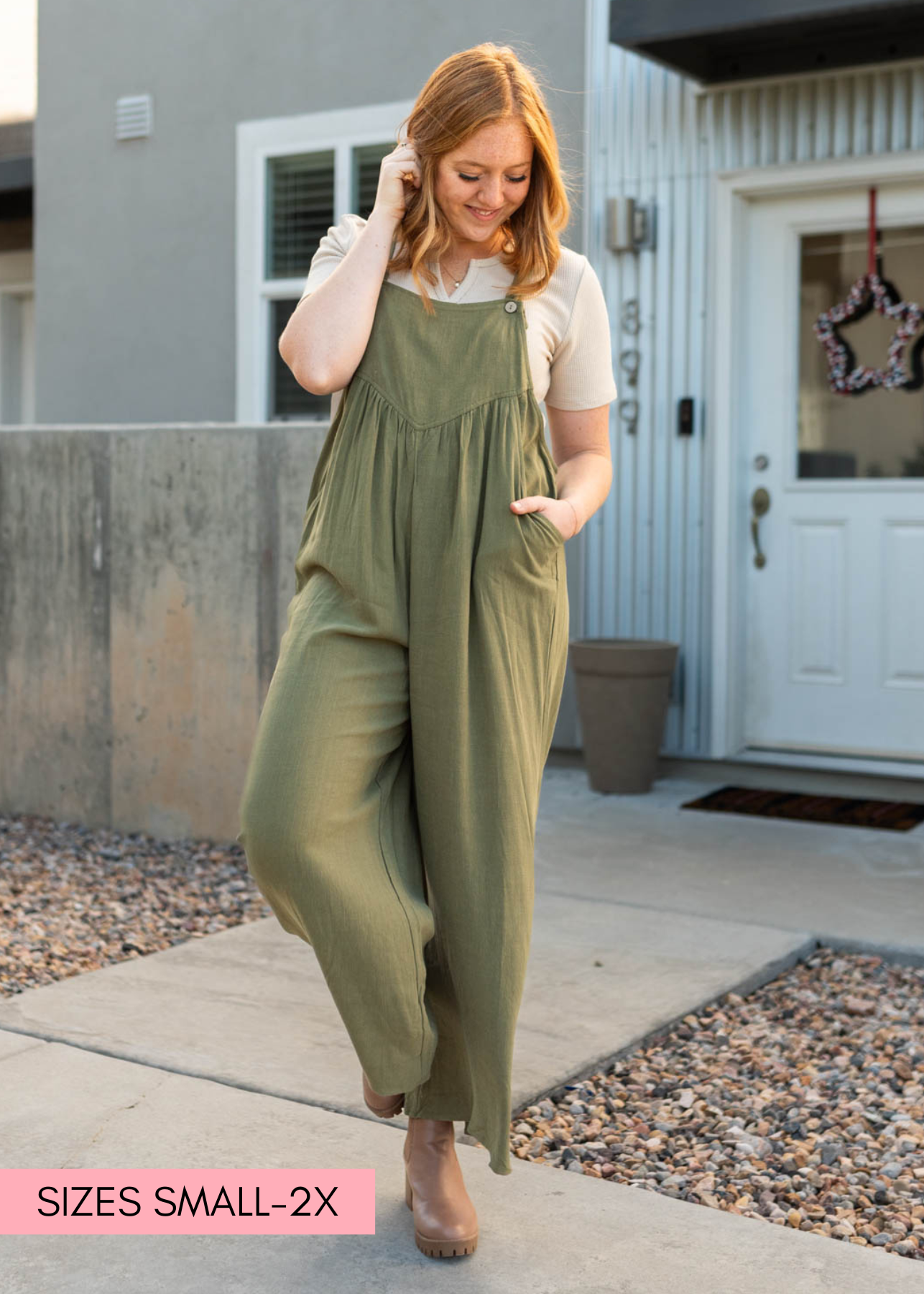 Lena jumpsuit - Olive –