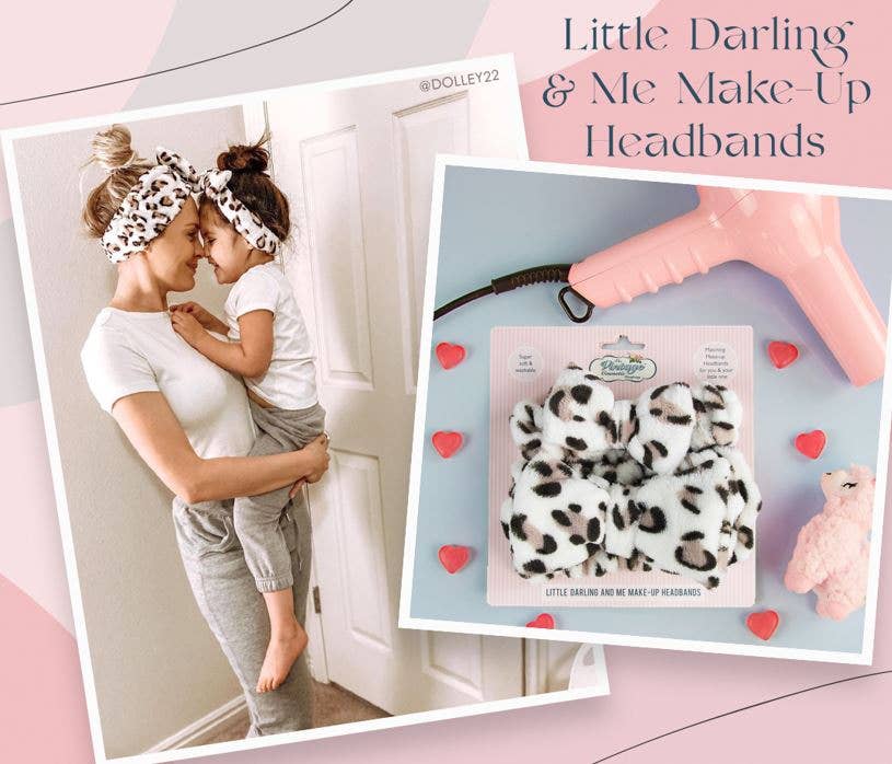 Leopard Little Darling and Me Spa Headbands