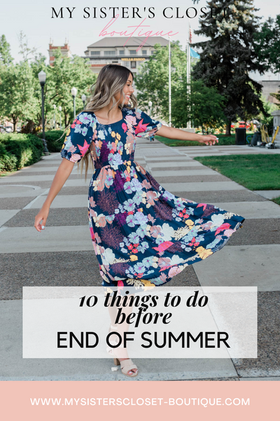 10 Things to Do Before End of Summer