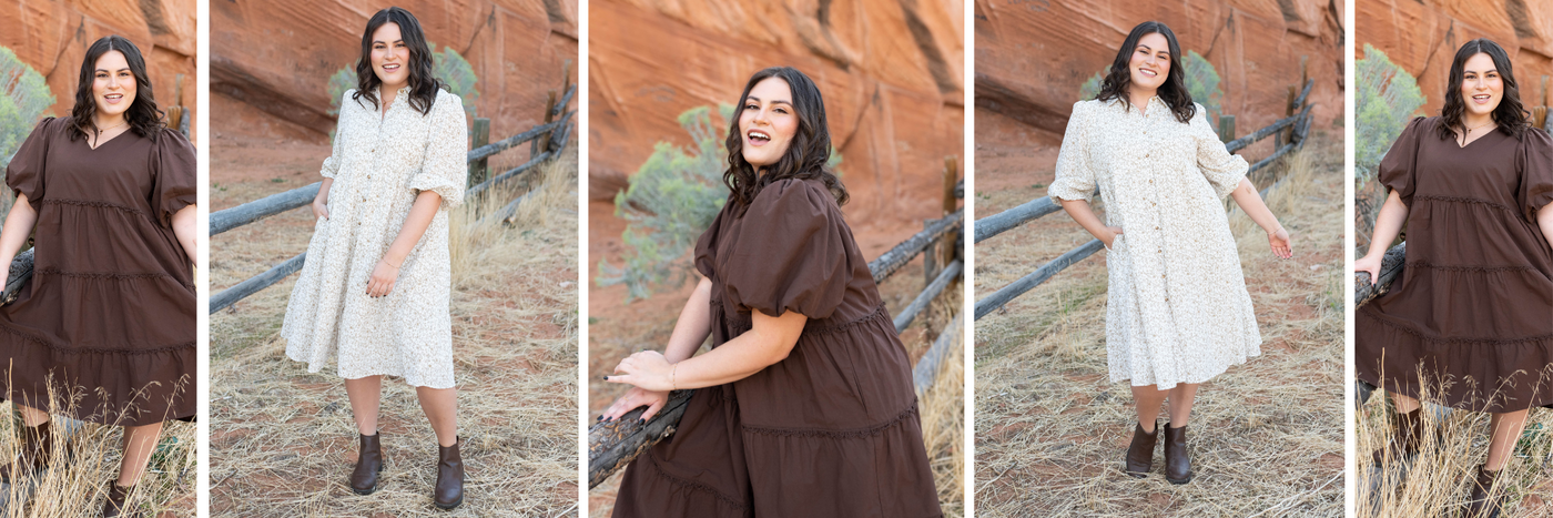 Midi Dresses 1x-3x