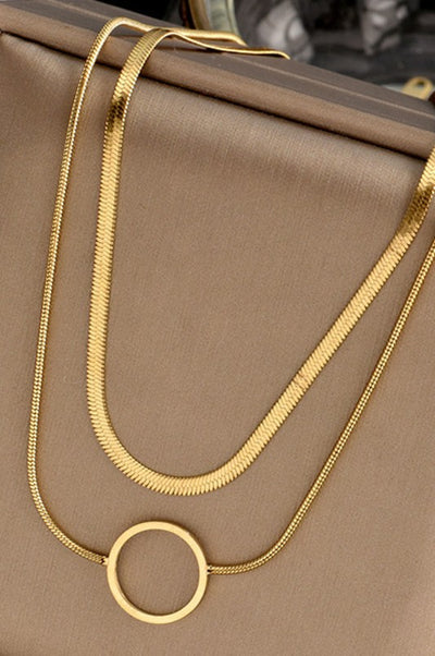 Mindy 18K Gold Plated Layer Necklace