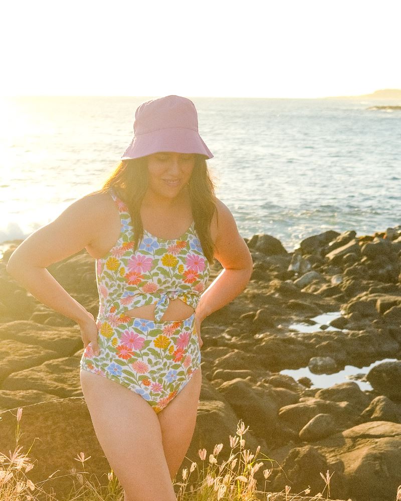 Breezy Floral Knotted One-Piece