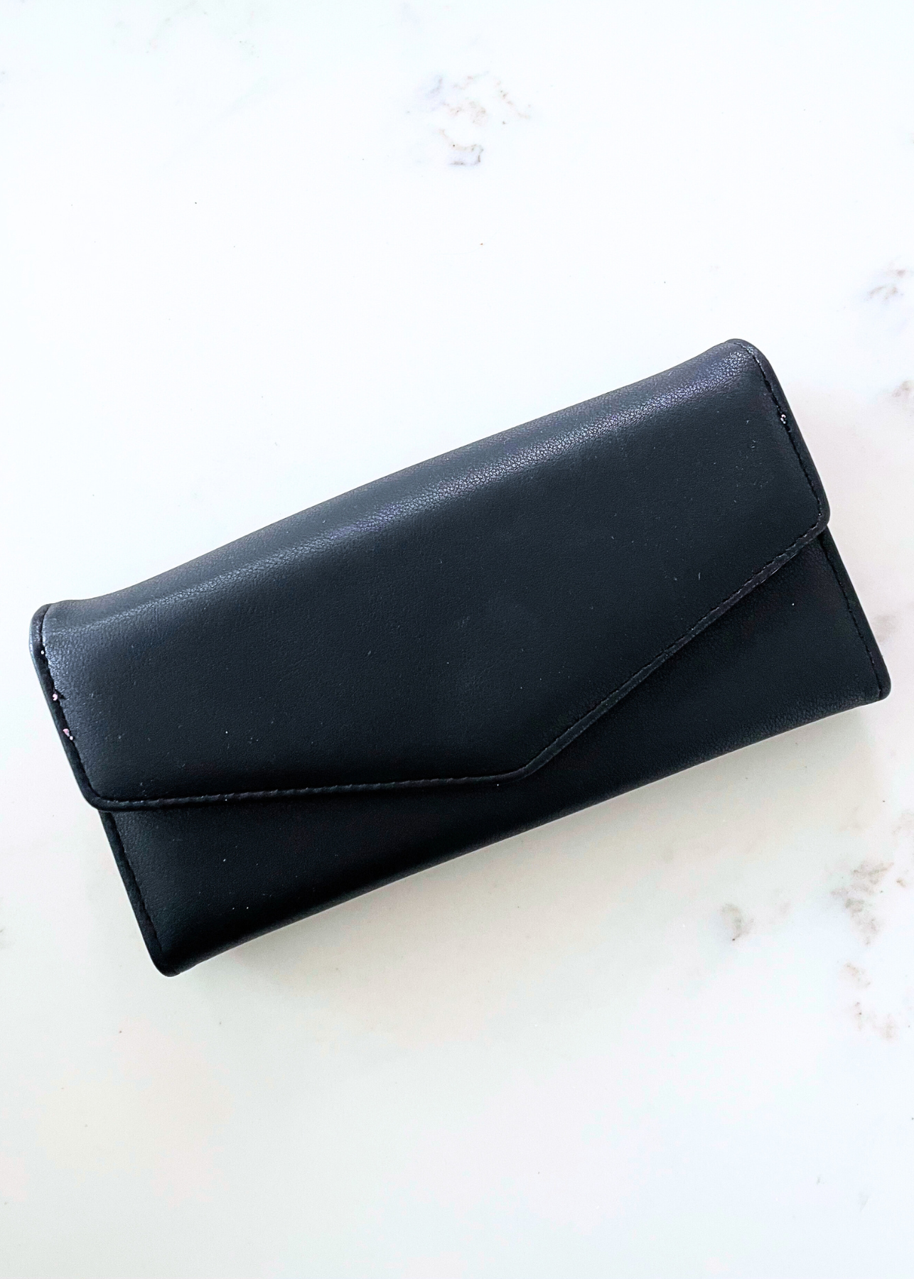 Marlys Black Snap Wallet