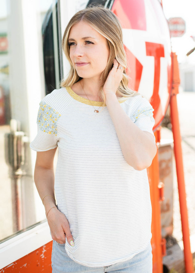 White striped top