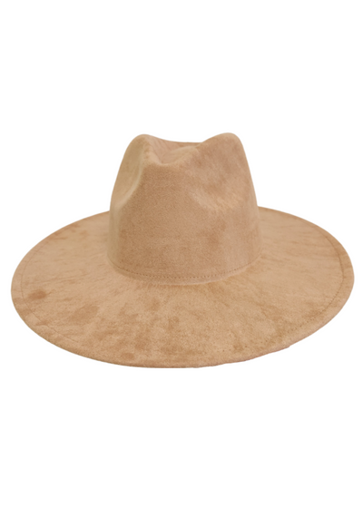 Reese Camel Suede Hat