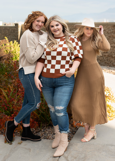 Faris Camel Sweater