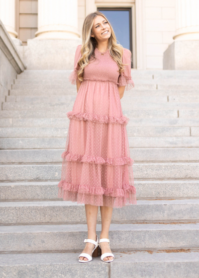 Dusty pink dress