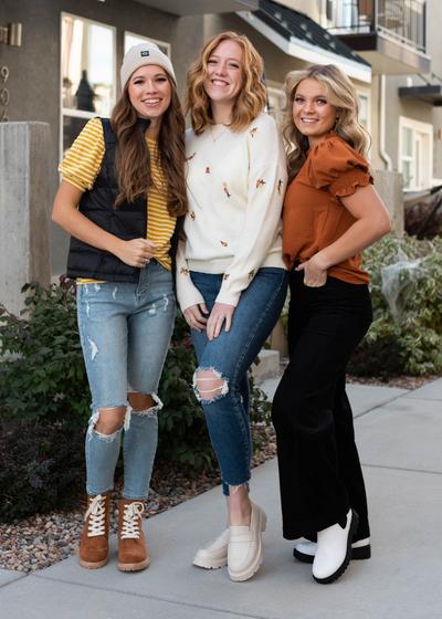 Brenda Pumpkin Top