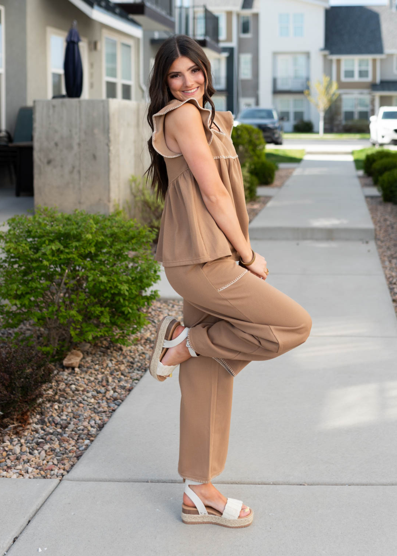 Addison Brown Top