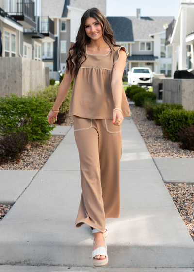 Addison Brown Top