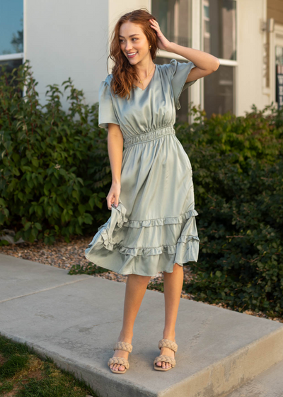 Dusty jade dress