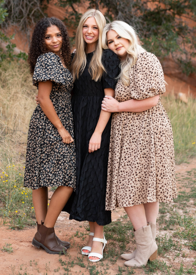 Arnette Brown Floral Dress