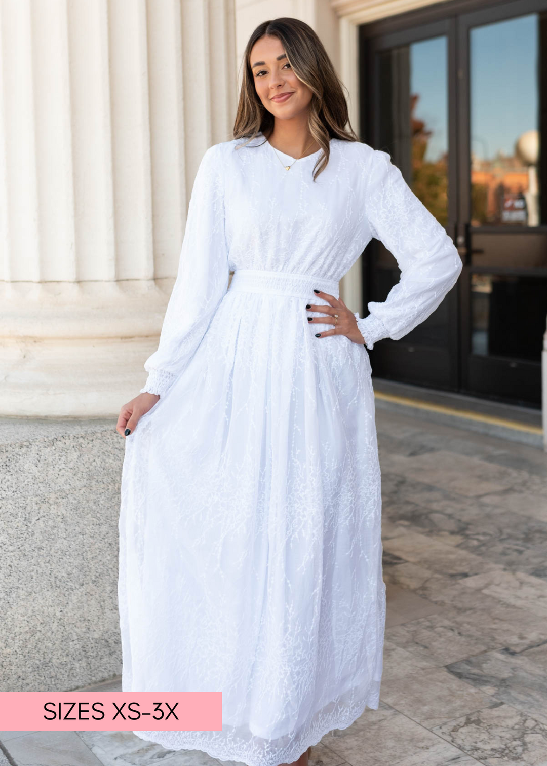 Maddie Embroidered Maxi Dress in