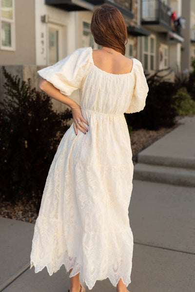 Back view of the Berkley natural dress