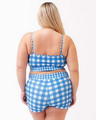 Blue Gingham Bralette