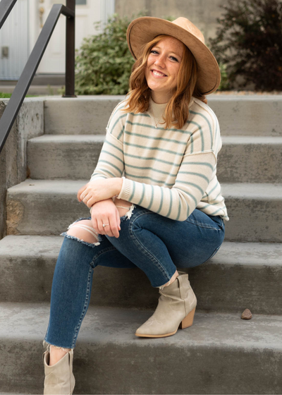 Long sleeve sage sweater