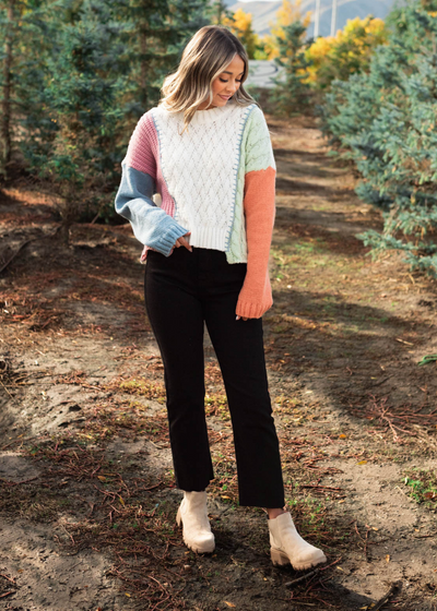 Knit multi sweater