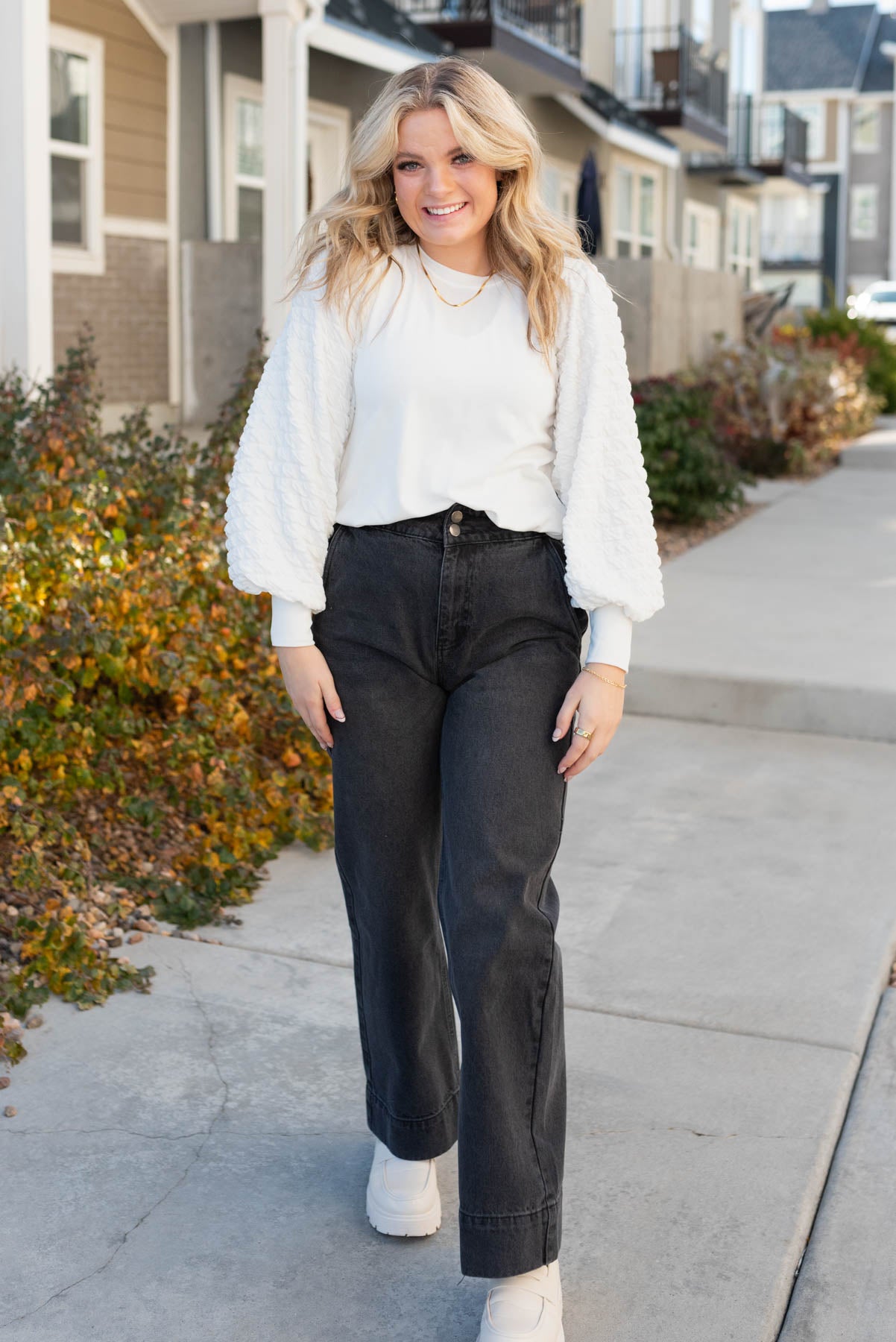 Caleigh Black Wide Leg Pants