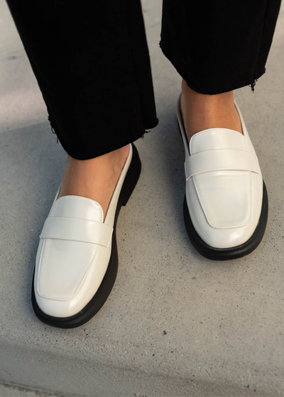 Oyster penny loafers