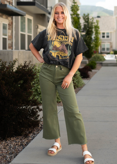 Olive jeans