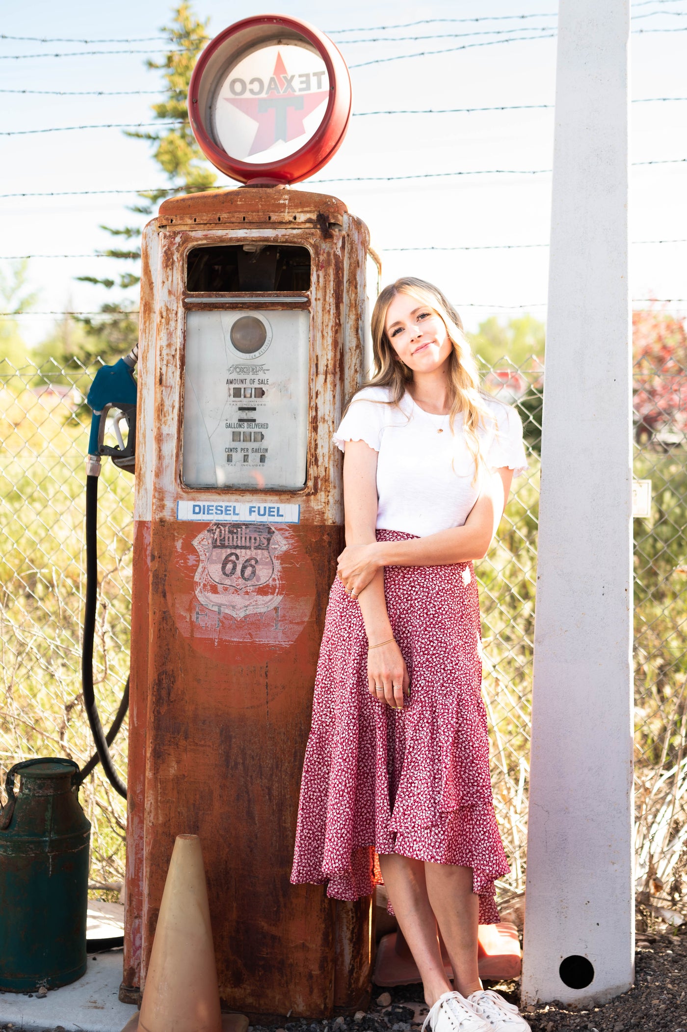 Catalina Red Wrap Skirt