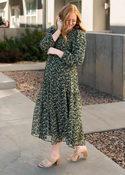 Dark green dress