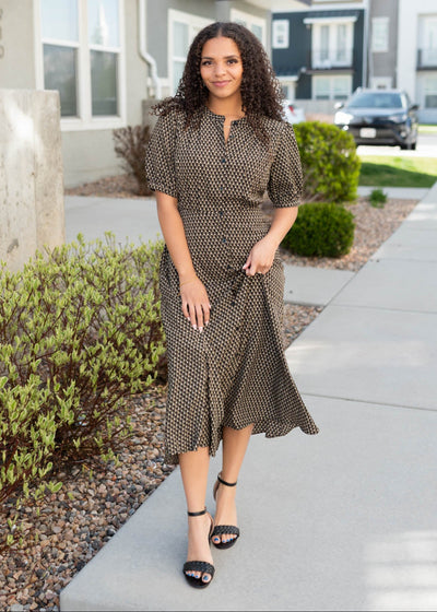 Satin black dress