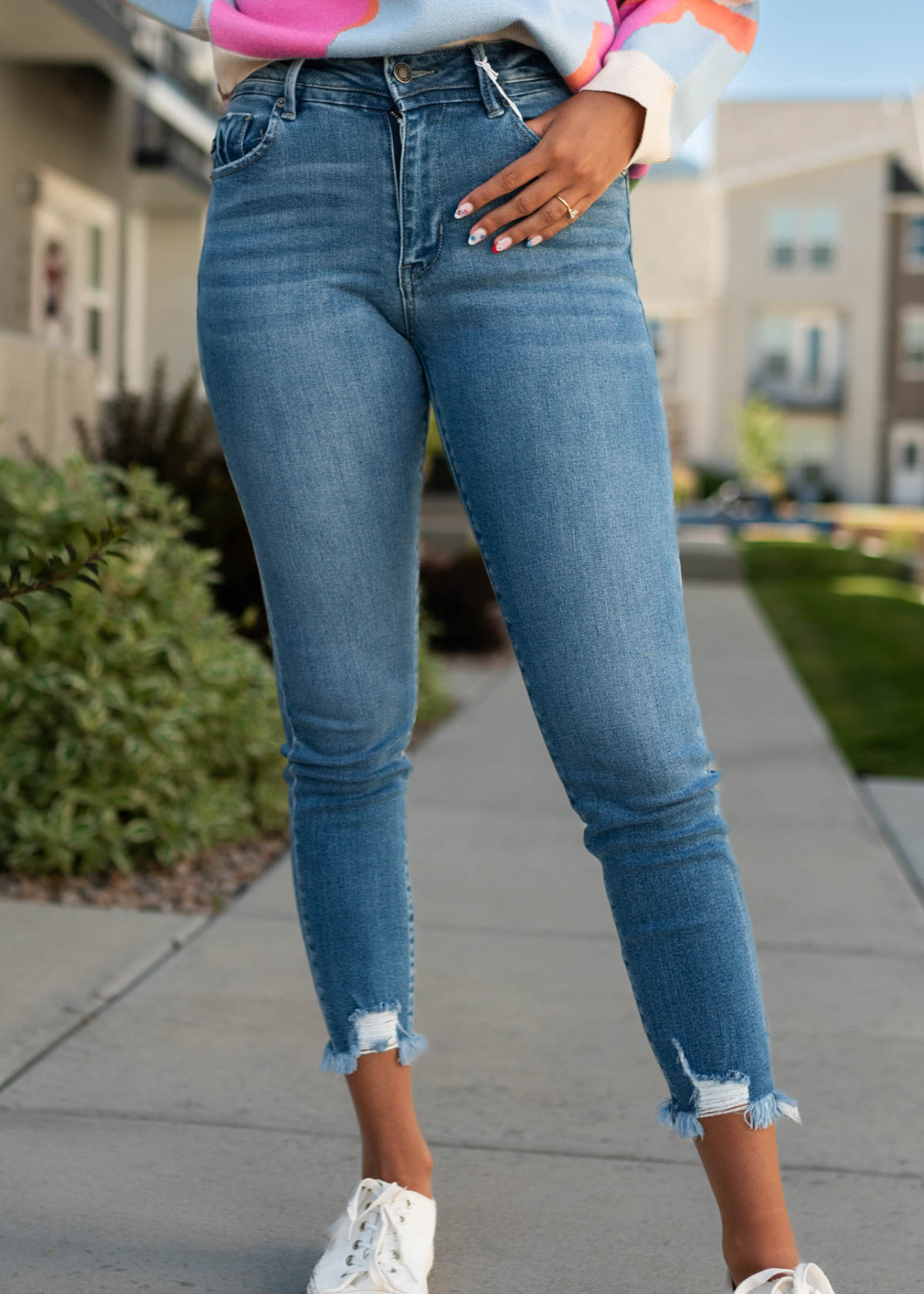 Cropped medium was jeans