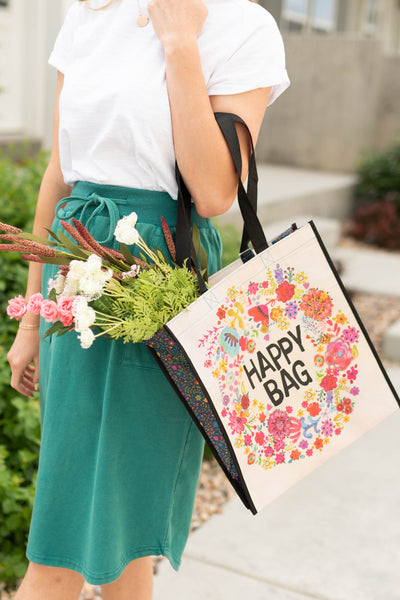 Happy Bag with flower design