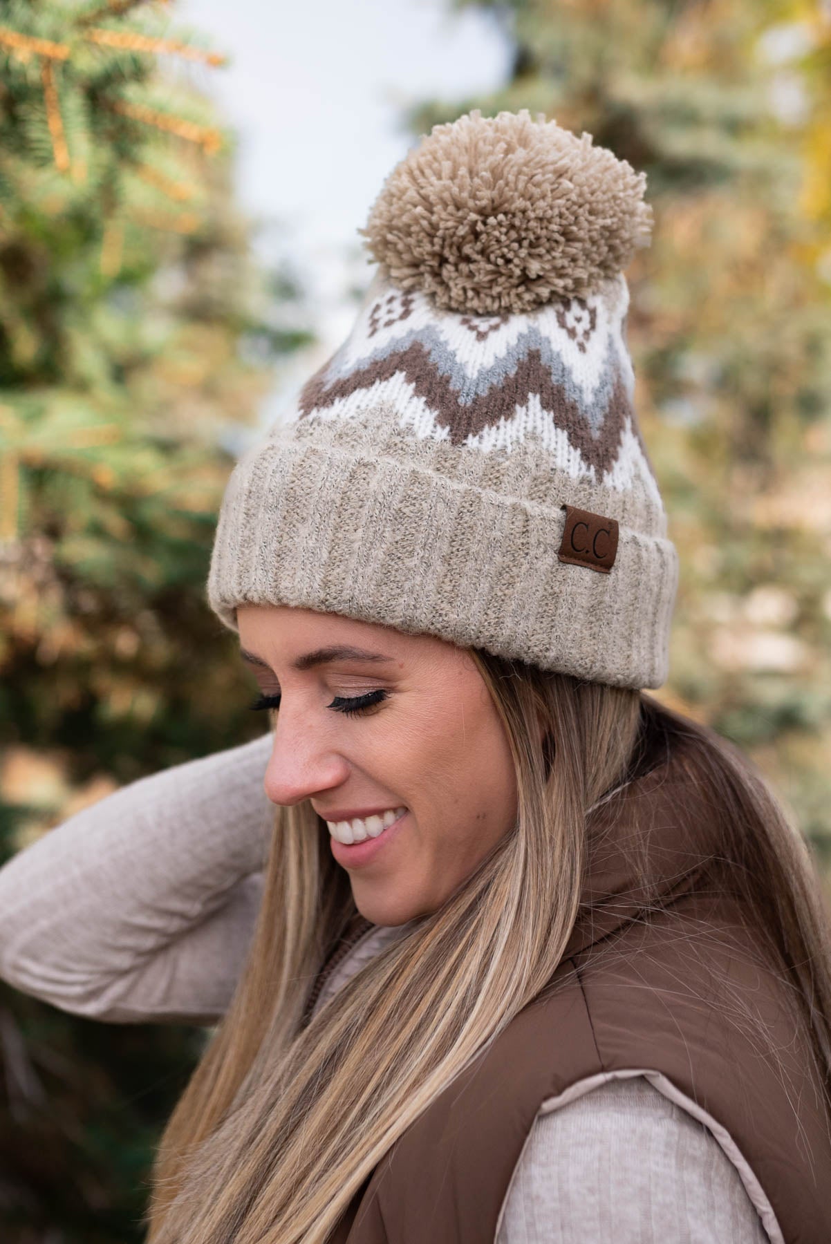 Evy Cocoa Reversible Puff Vest