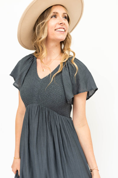 vintage blue dress