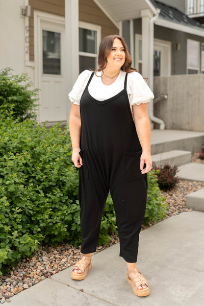 Plus size black jumpsuit