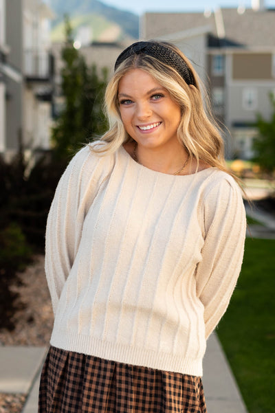 Deliza Taupe Sweater
