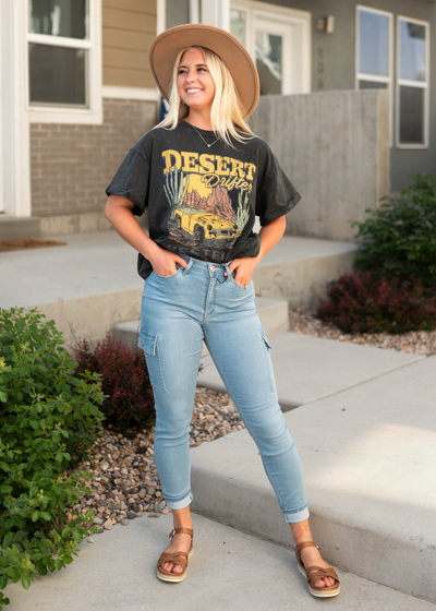 Graphic tee drifter black tee