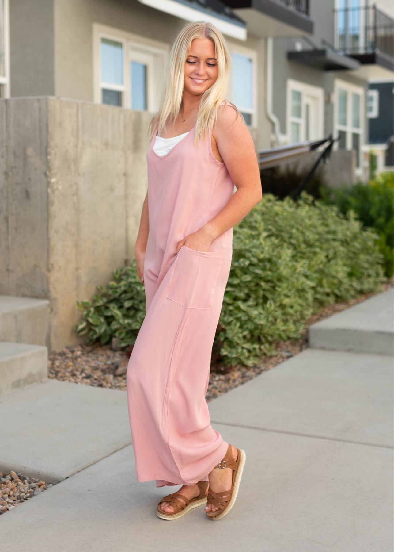 Pink jumpsuit