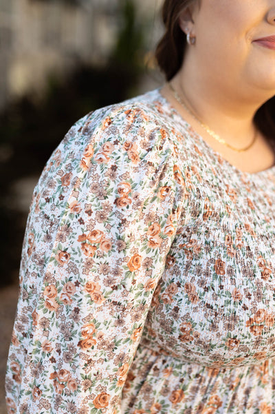 Eirian Taupe Floral Dress