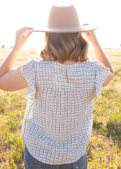 Back view of a multi top