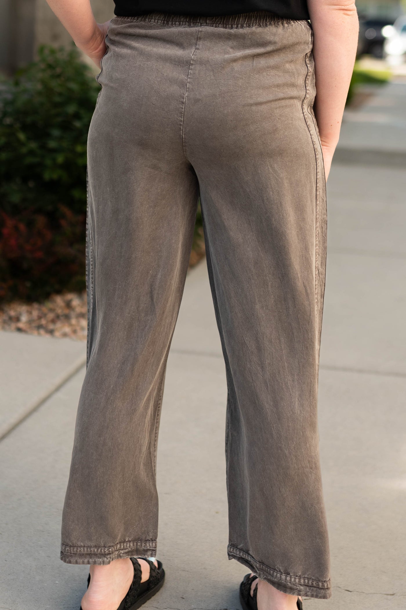 Back view of ash pants
