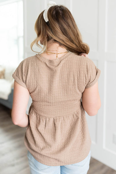 Everleigh Taupe Knit Top
