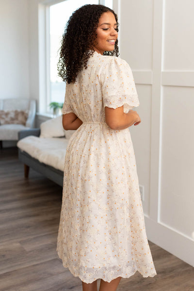 Everly Marigold Embroidered Dress