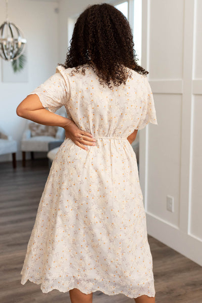 Everly Marigold Embroidered Dress