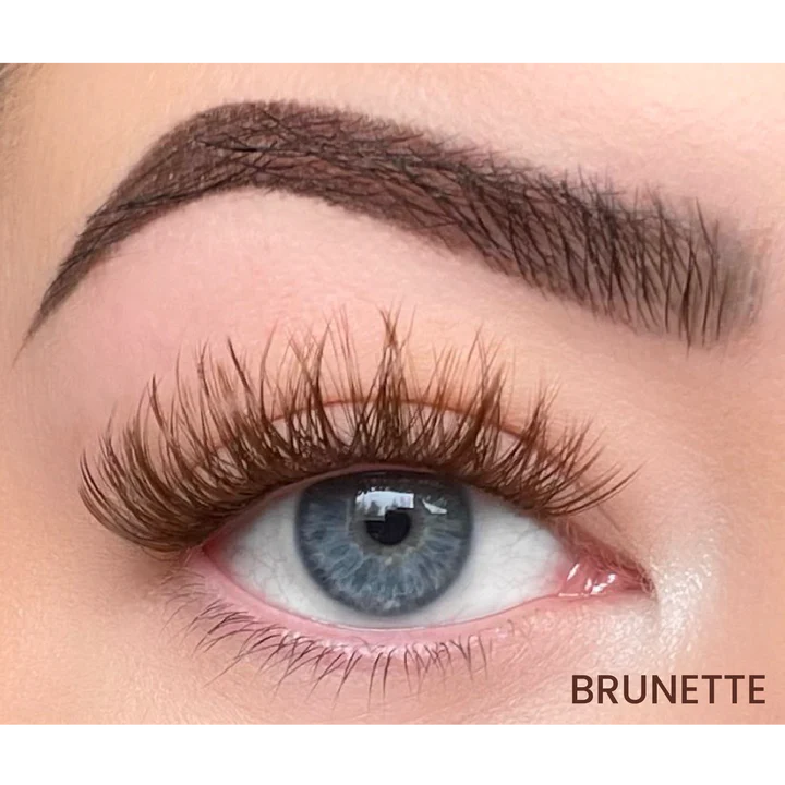 Brunette eyelashes