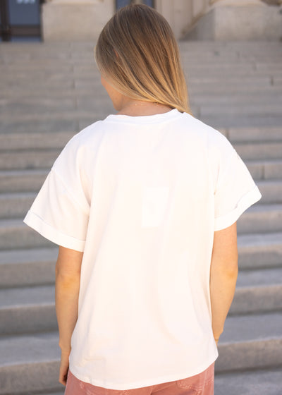 Feel The Sunset White Tee