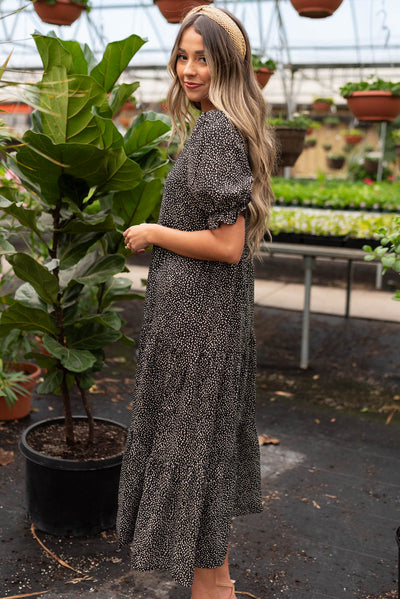Hadlie Black Tiered Dress