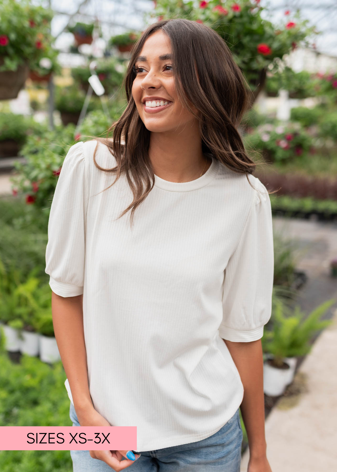 Basic white top