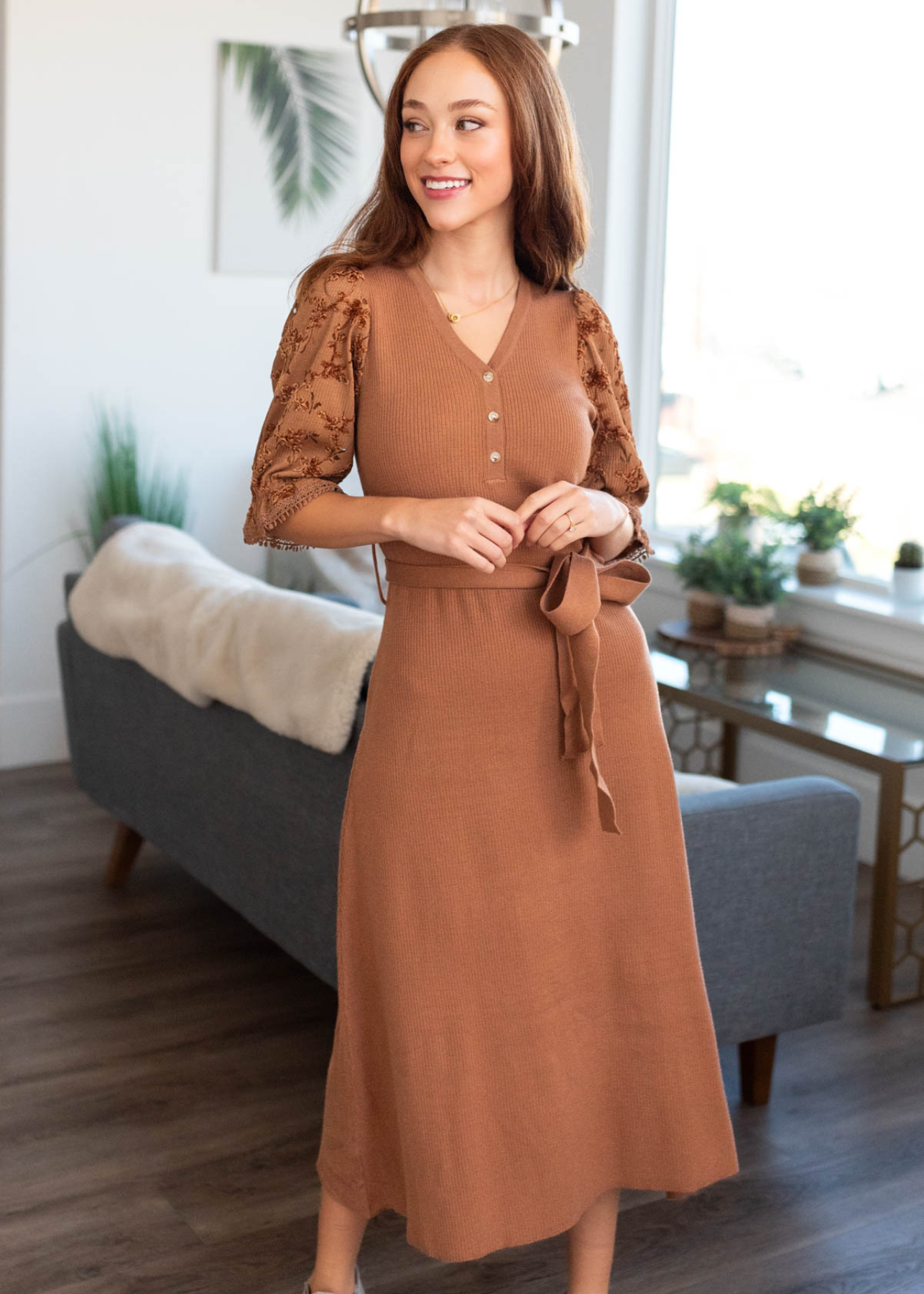 Brown dress