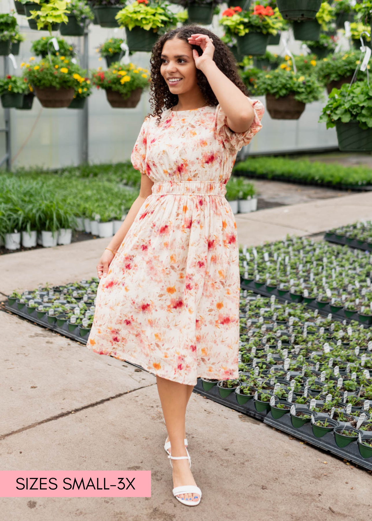 Multi floral printed dress